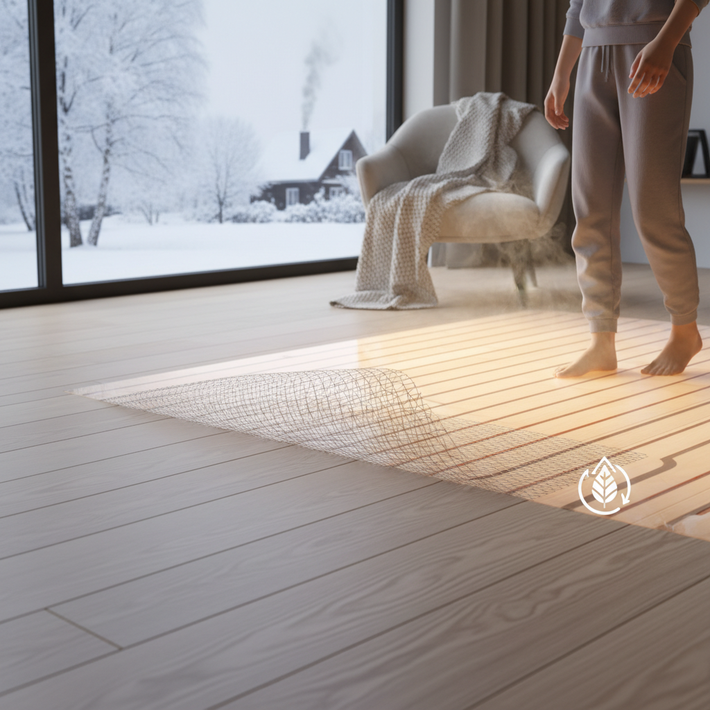 Piso aquecido elétrico: conforto térmico com eficiência