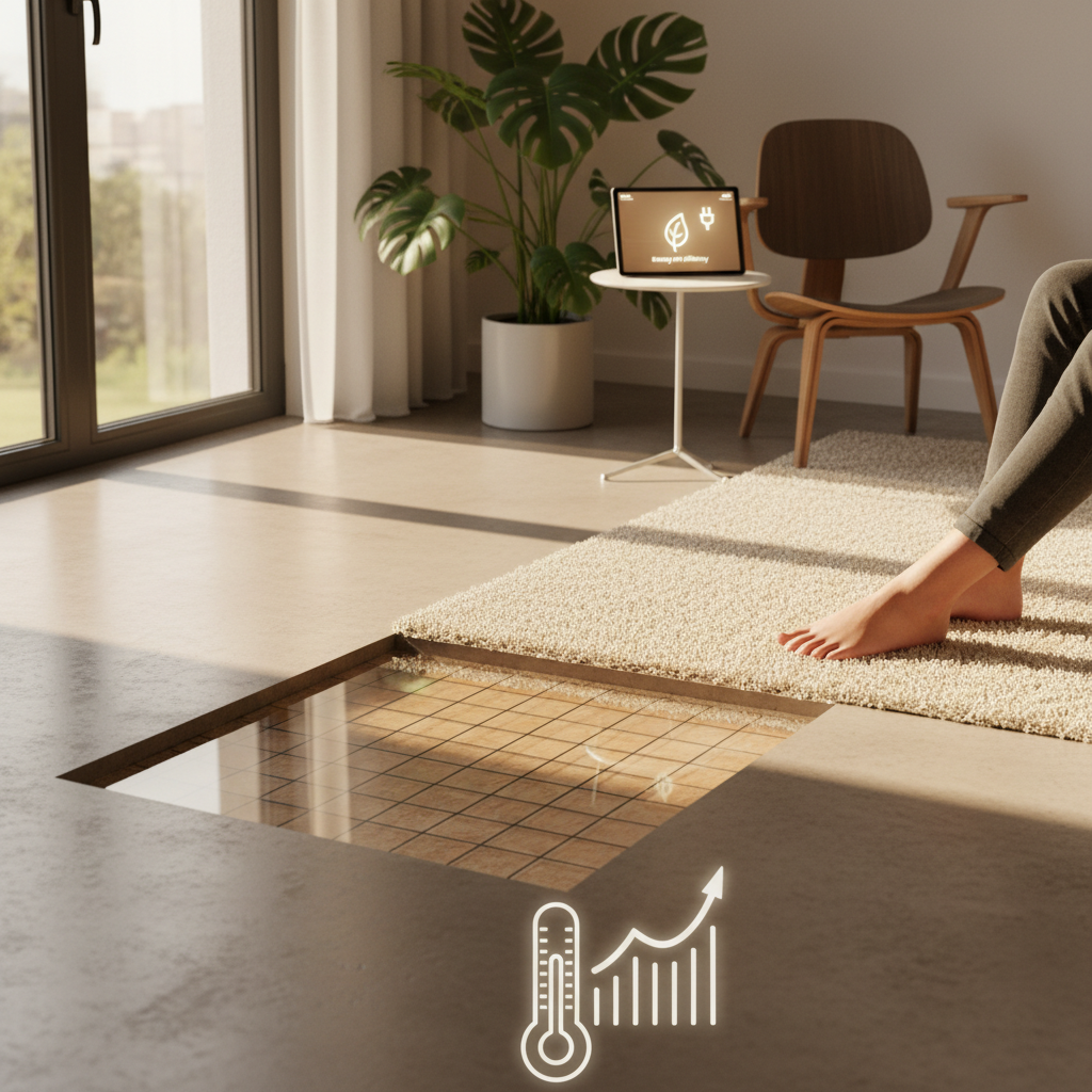 Piso aquecido elétrico: conforto térmico com eficiência energética