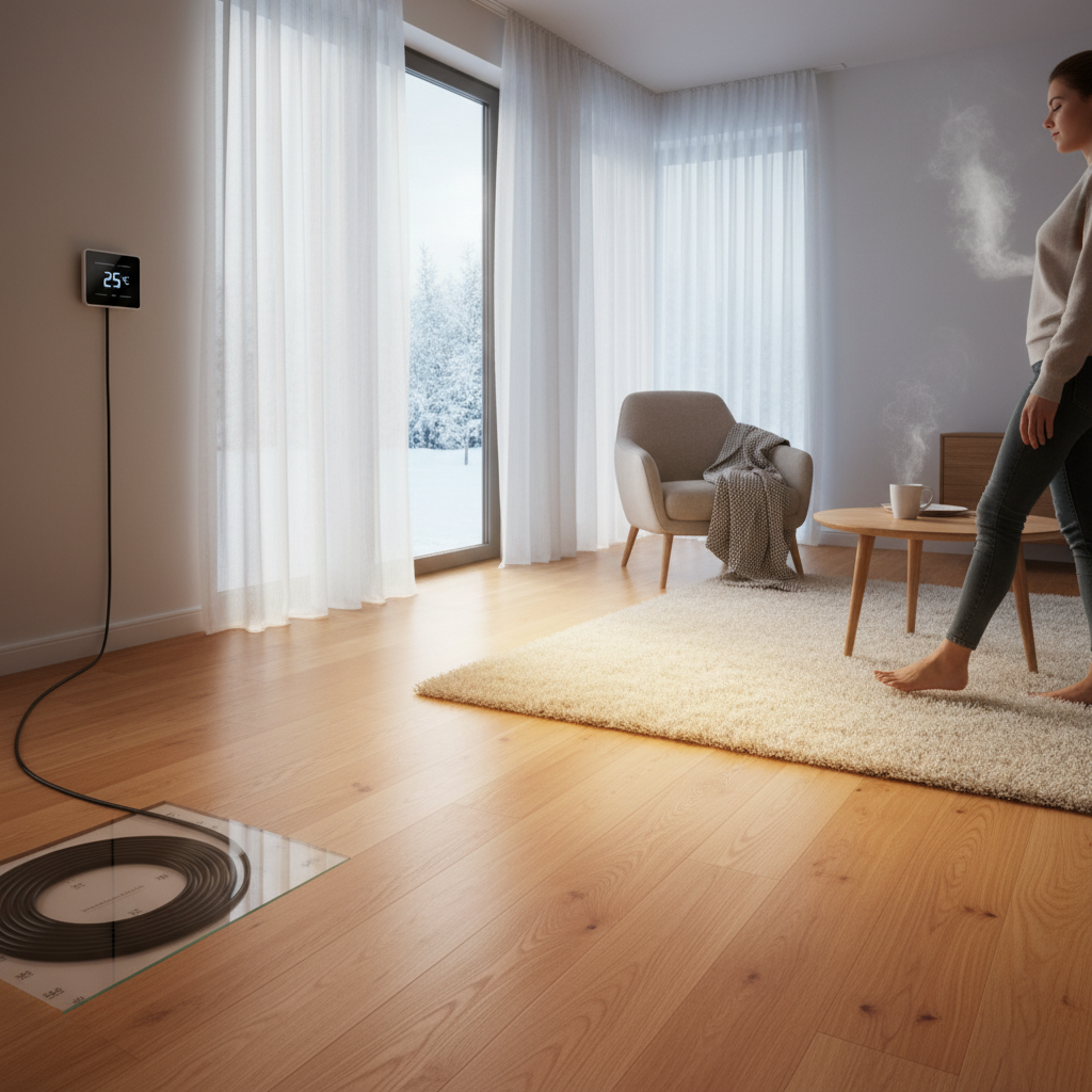 Piso aquecido elétrico: conforto térmico com eficiência total