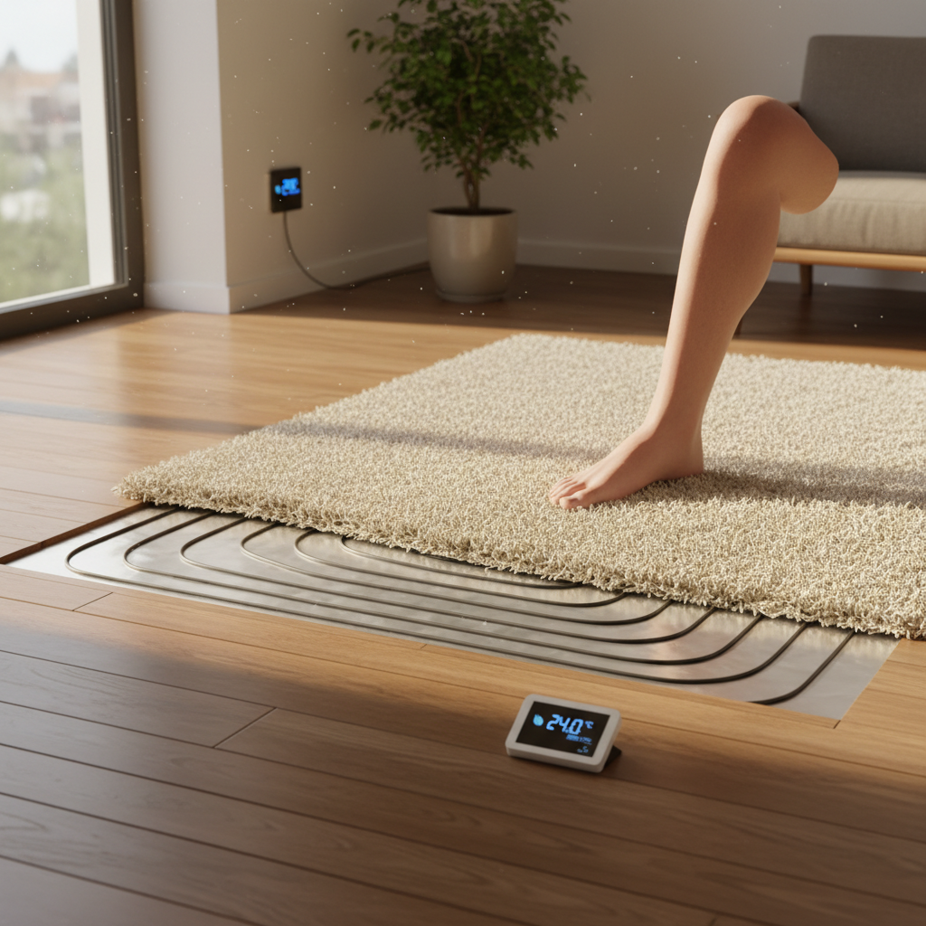 Piso aquecido elétrico: conforto térmico com eficiência energética