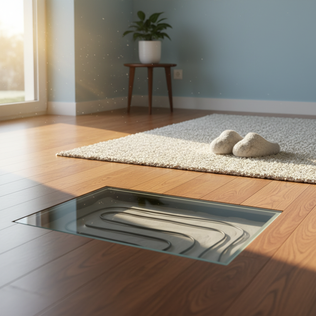 Piso aquecido elétrico para conforto térmico e eficiência