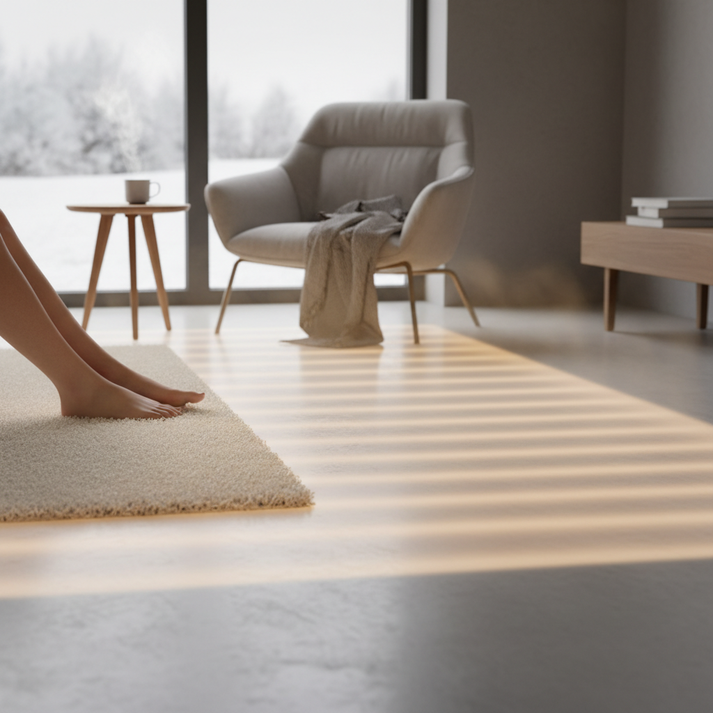 Piso aquecido elétrico: conforto térmico com eficiência real