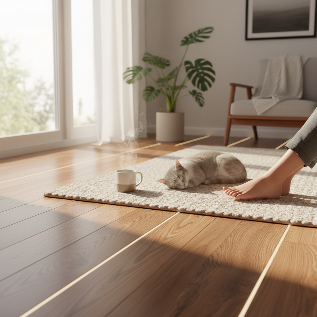Piso aquecido elétrico: conforto térmico com eficiência energética
