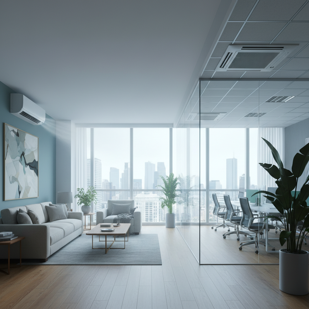 Climatização eficiente para conforto térmico residencial e comercial
